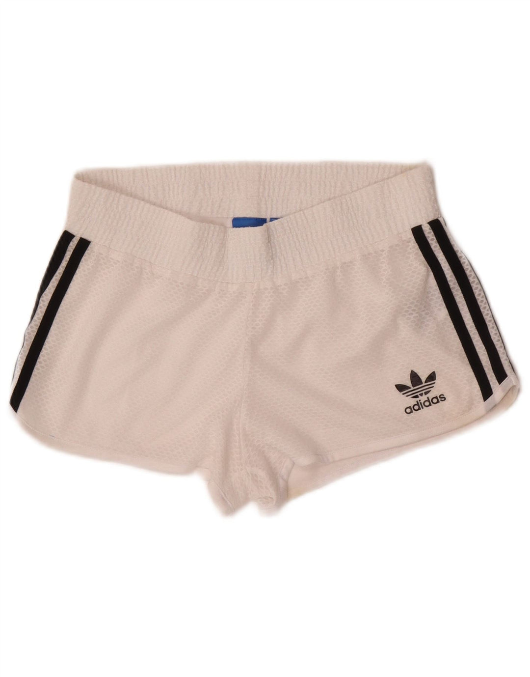 ADIDAS Pantalones cortos deportivos para mujer UK 8 Pequeño Poliéster blanco