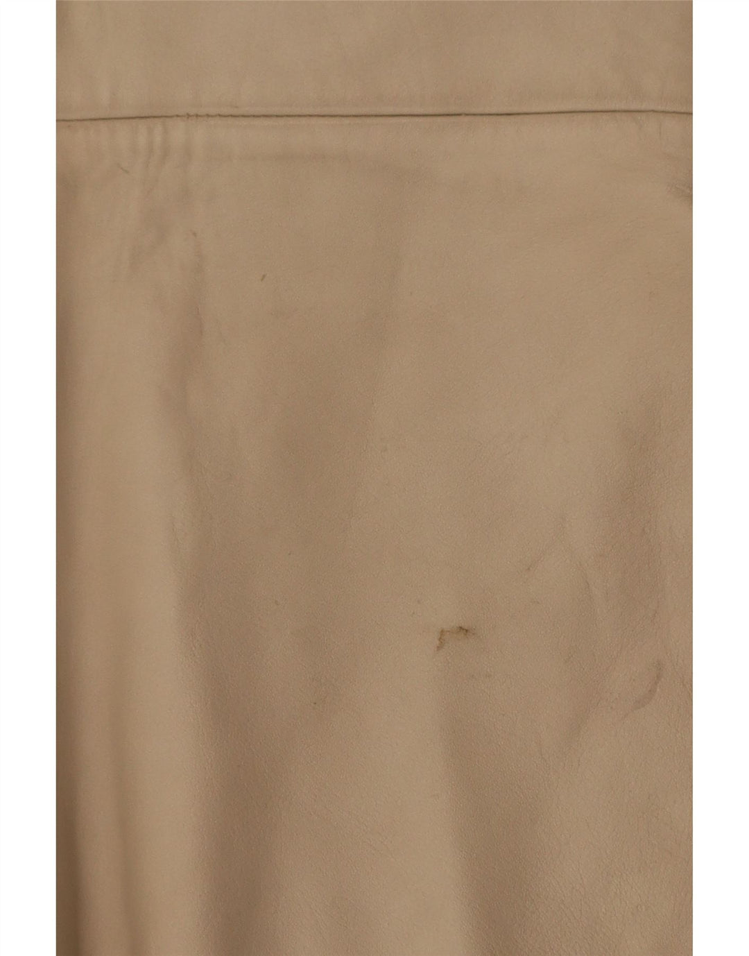 Chaleco de cuero vintage para mujer IT 38 XS Beige