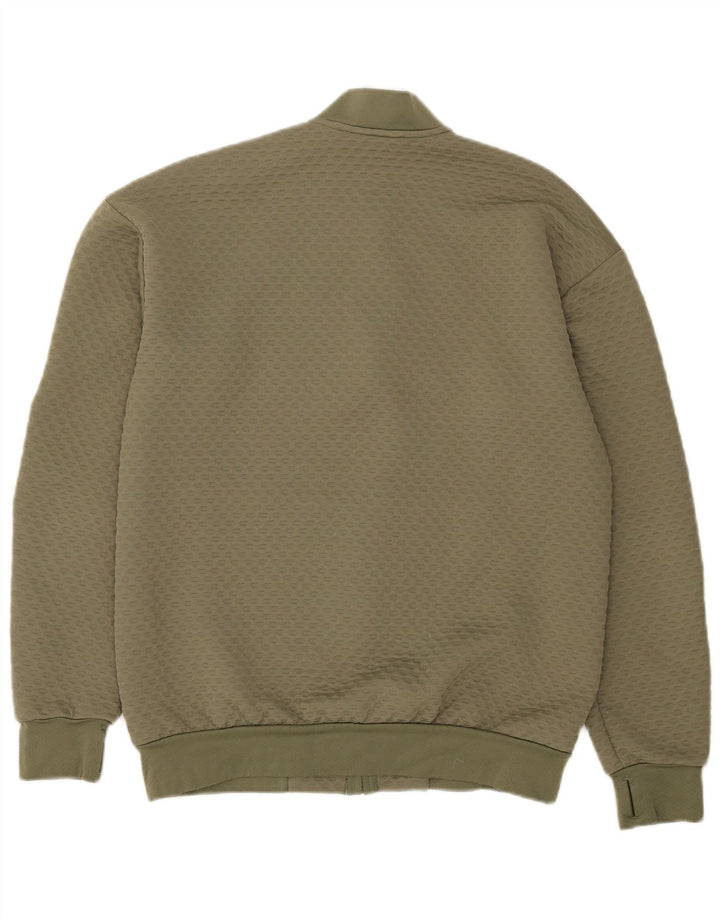 Adidas Mens Graphic Chándal Top Chaqueta Mediana Caqui Poliéster
