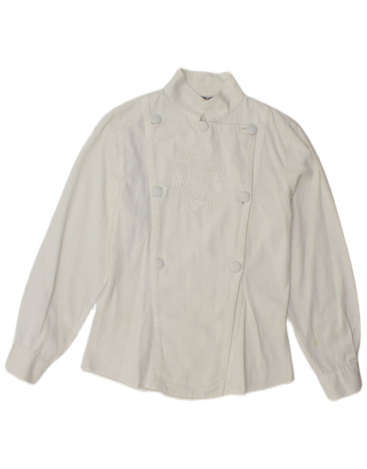ENARA CAMICE Blusa tipo camisa para mujer UK 12 Medium White