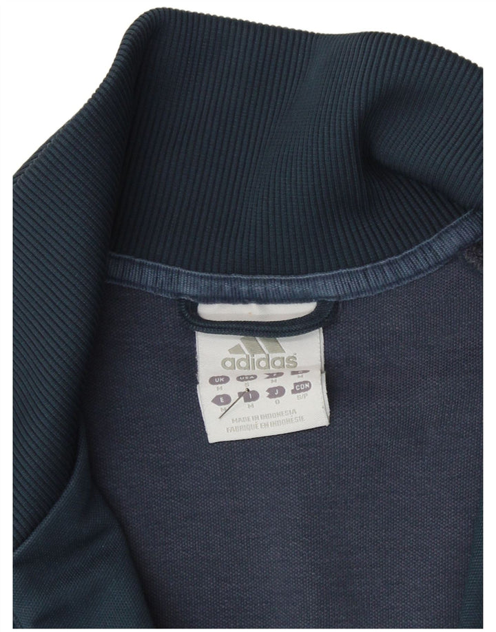 Adidas Mens Graphic Chándal Top Chaqueta Mediana Azul Marino Poliéster