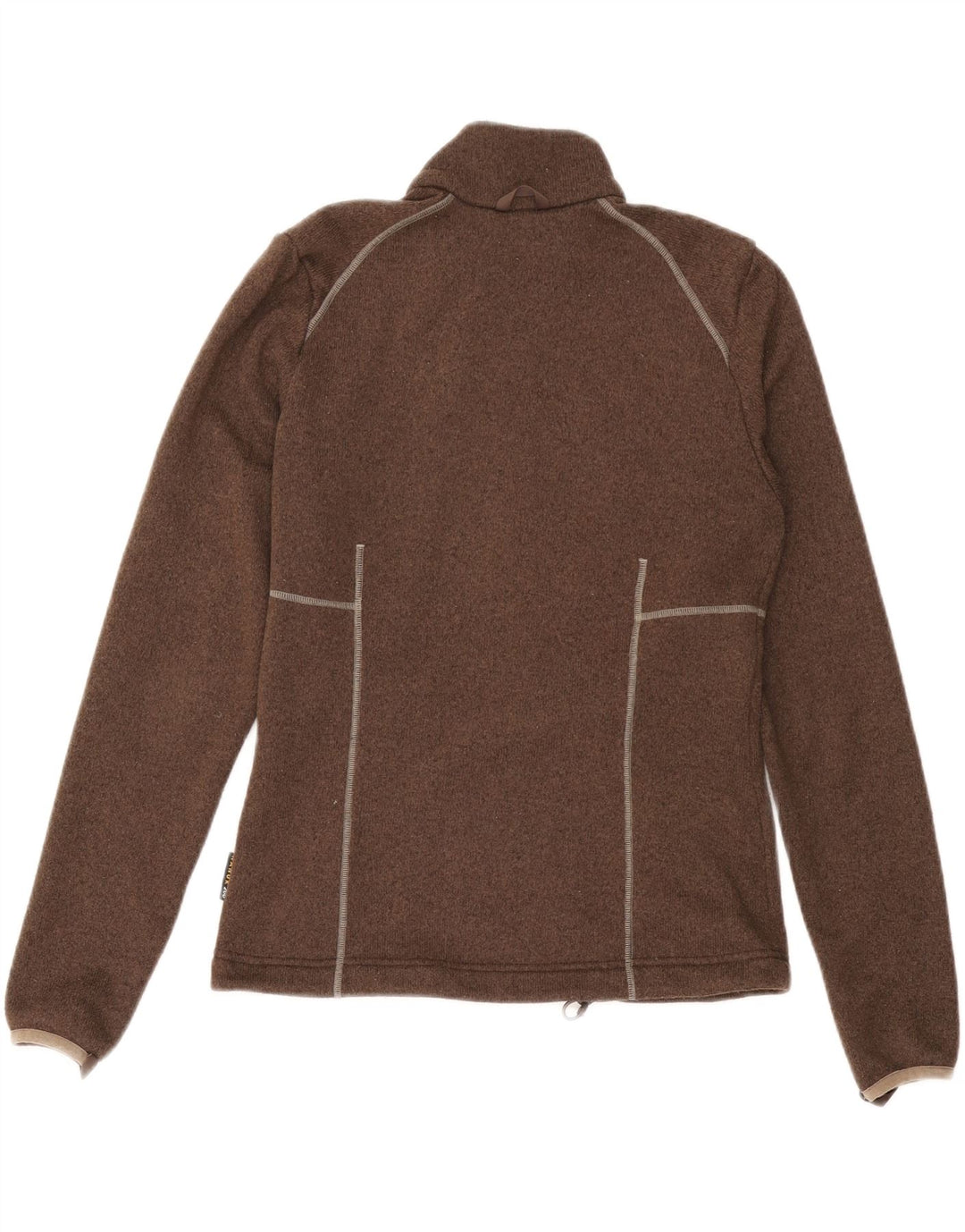 JACK WOLFSKIN Chaqueta superior de chándal para mujer UK 10 Small Marrón Poliéster