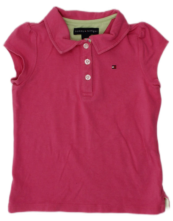 TOMMY HILFIGER Polo Bebé Niña 18-24 Meses Algodón Rosa