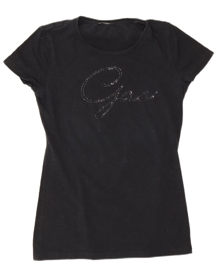 Gas - Camiseta gráfica para mujer, talla 8, color negro