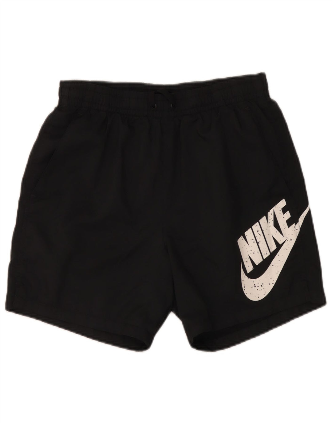 Nike Mens Graphic Sport Shorts Pequeño Poliéster Negro