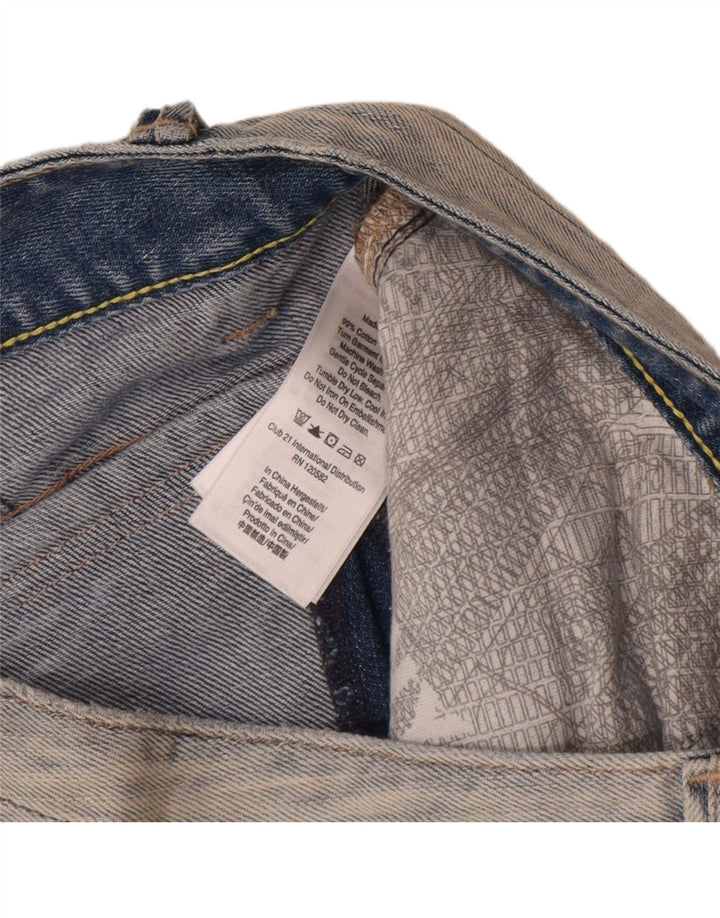 Dkny Pantalones cortos de mezclilla para mujer US 6 mediano W32 algodón azul