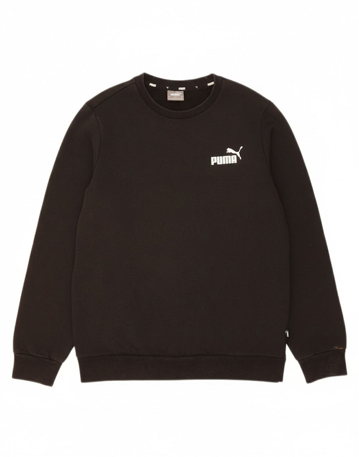 PUMA Mens Sweatshirt Jumper XS Black Cotton