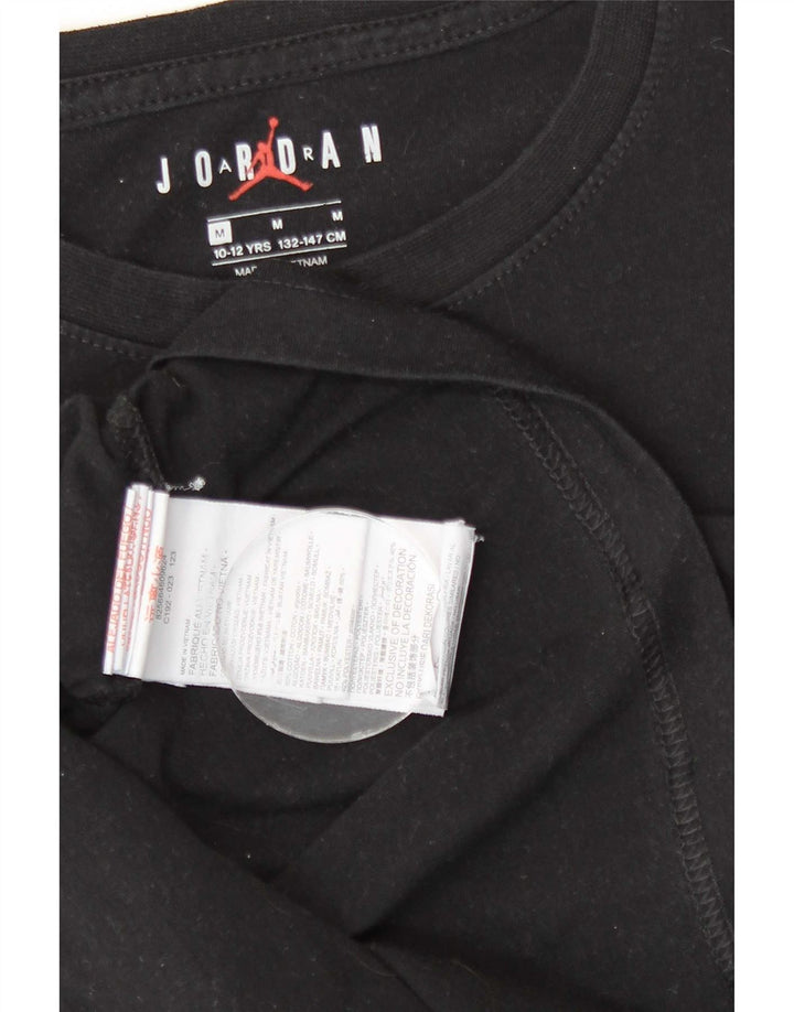 Jordan Camiseta gráfica para niños 10-11 años Mediana Negro Algodón