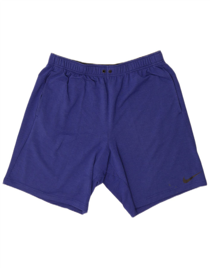 Nike Pantalones cortos deportivos Dri Fit para hombre XL Viscosa azul
