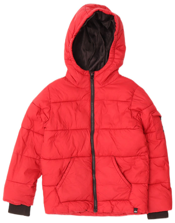 Animal Chaqueta acolchada con capucha para niño 7-8 años Nylon rojo