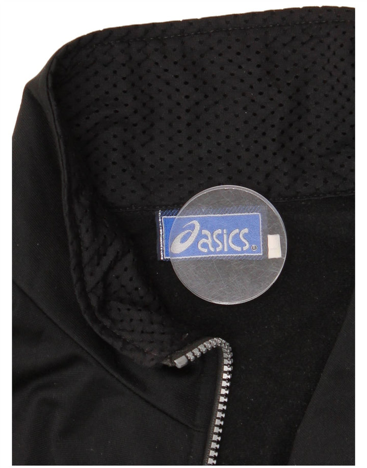 Asics Mens Graphic Sin Mangas Chándal Top Chaqueta Grande Negro