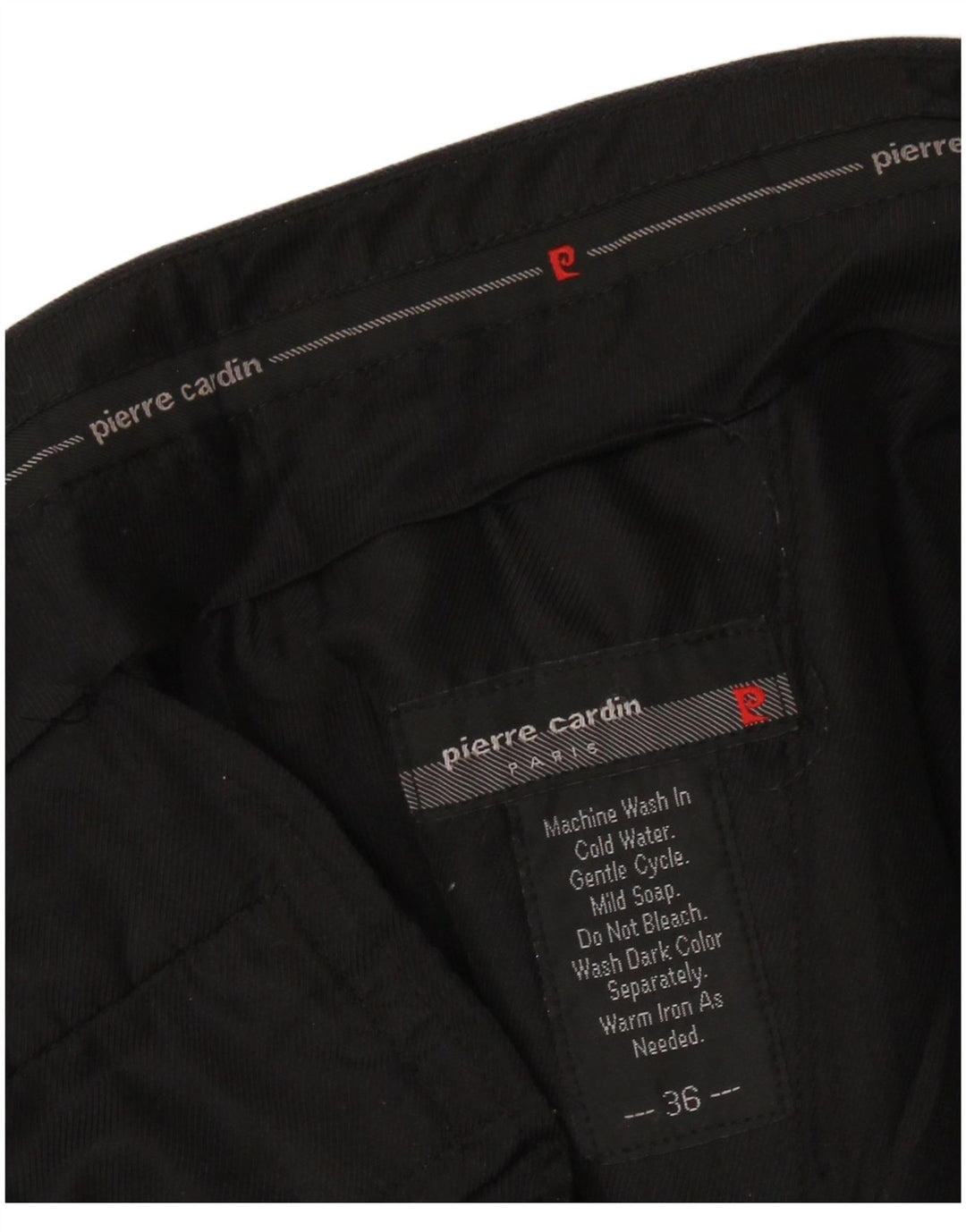 PIERRE CARDIN Pantalón chino con pinzas para hombre W36 L26 Gris