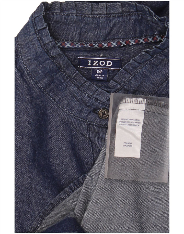 IZOD Camisa vaquera para mujer UK 10 Small Azul marino Algodón