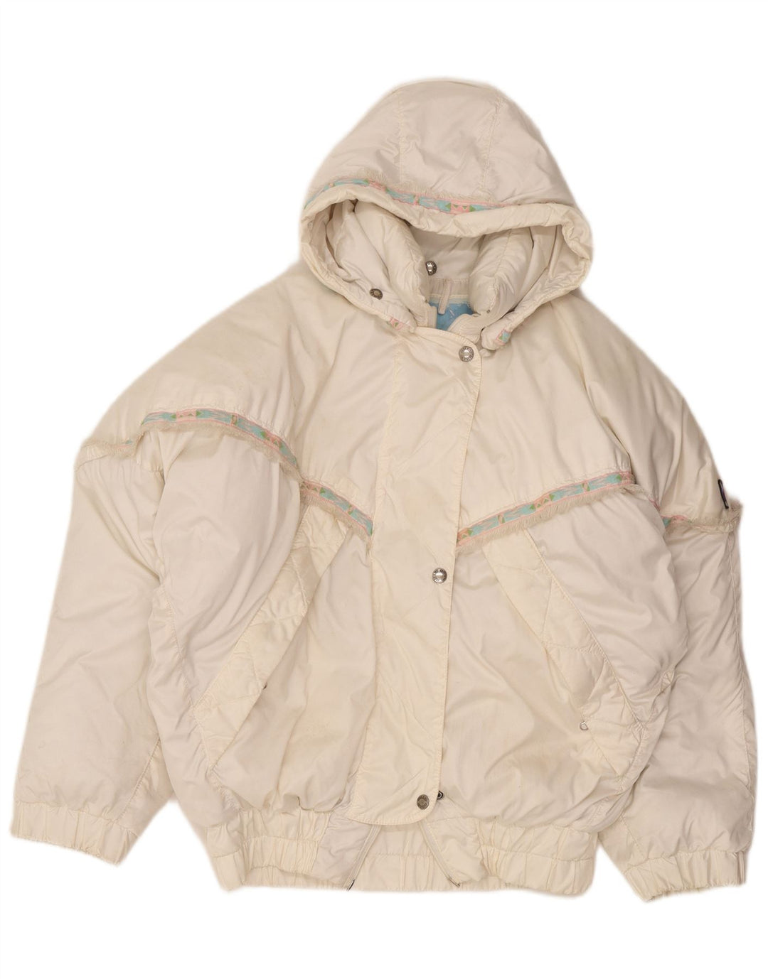 Millet Chaqueta acolchada extragrande con capucha para mujer EU 40 Mediana Poliamida blanca