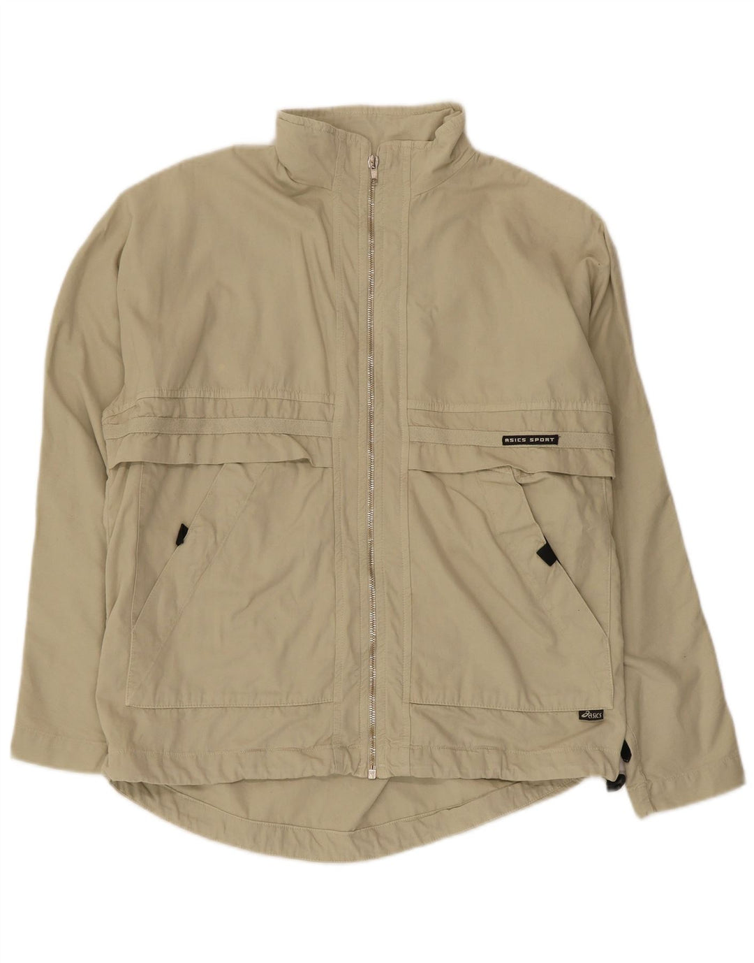 Asics Chaqueta impermeable para hombre Reino Unido 38 Algodón beige medio