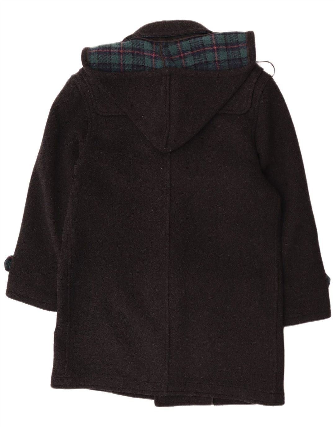 Trenca con capucha para hombre Pierre Cardin IT 48 Lana a cuadros negra mediana