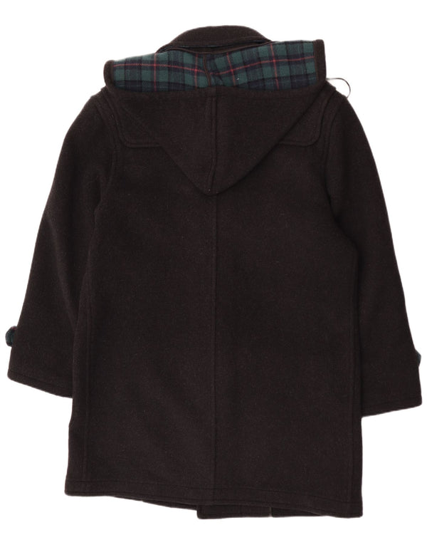 Trenca con capucha para hombre Pierre Cardin IT 48 Lana a cuadros negra mediana
