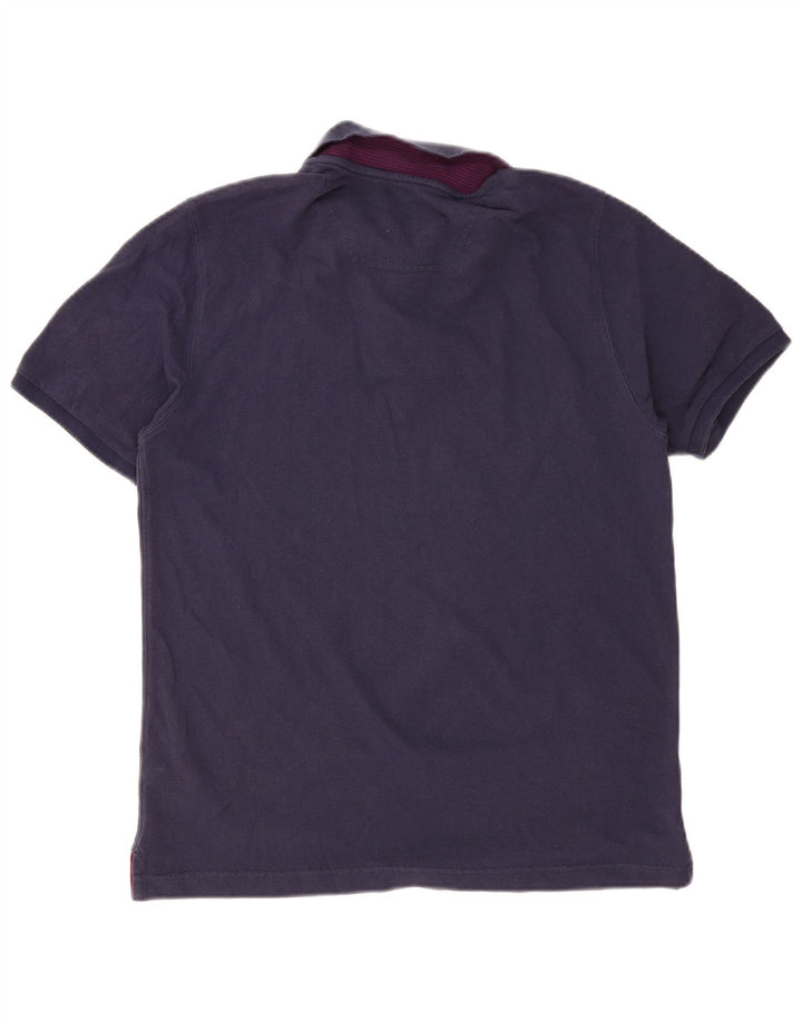 JOULES Polo de corte clásico para hombre de algodón azul marino medio