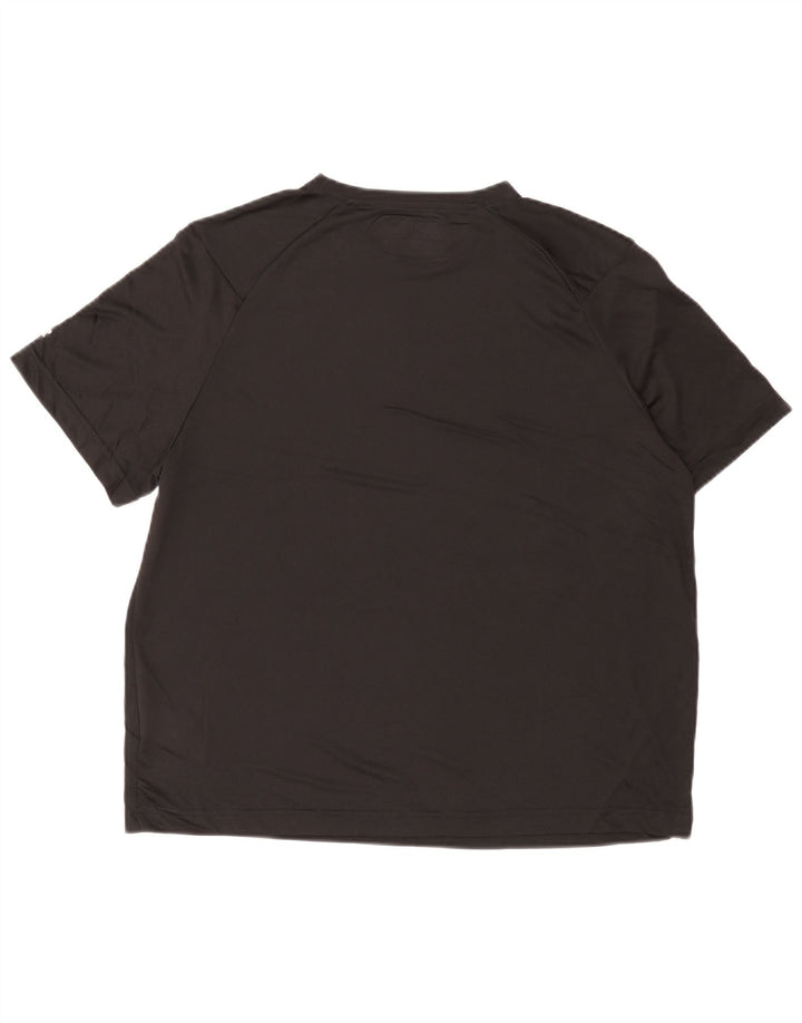 Russell Athletic - Camiseta para hombre, talla grande, color negro, poliéster, deportiva