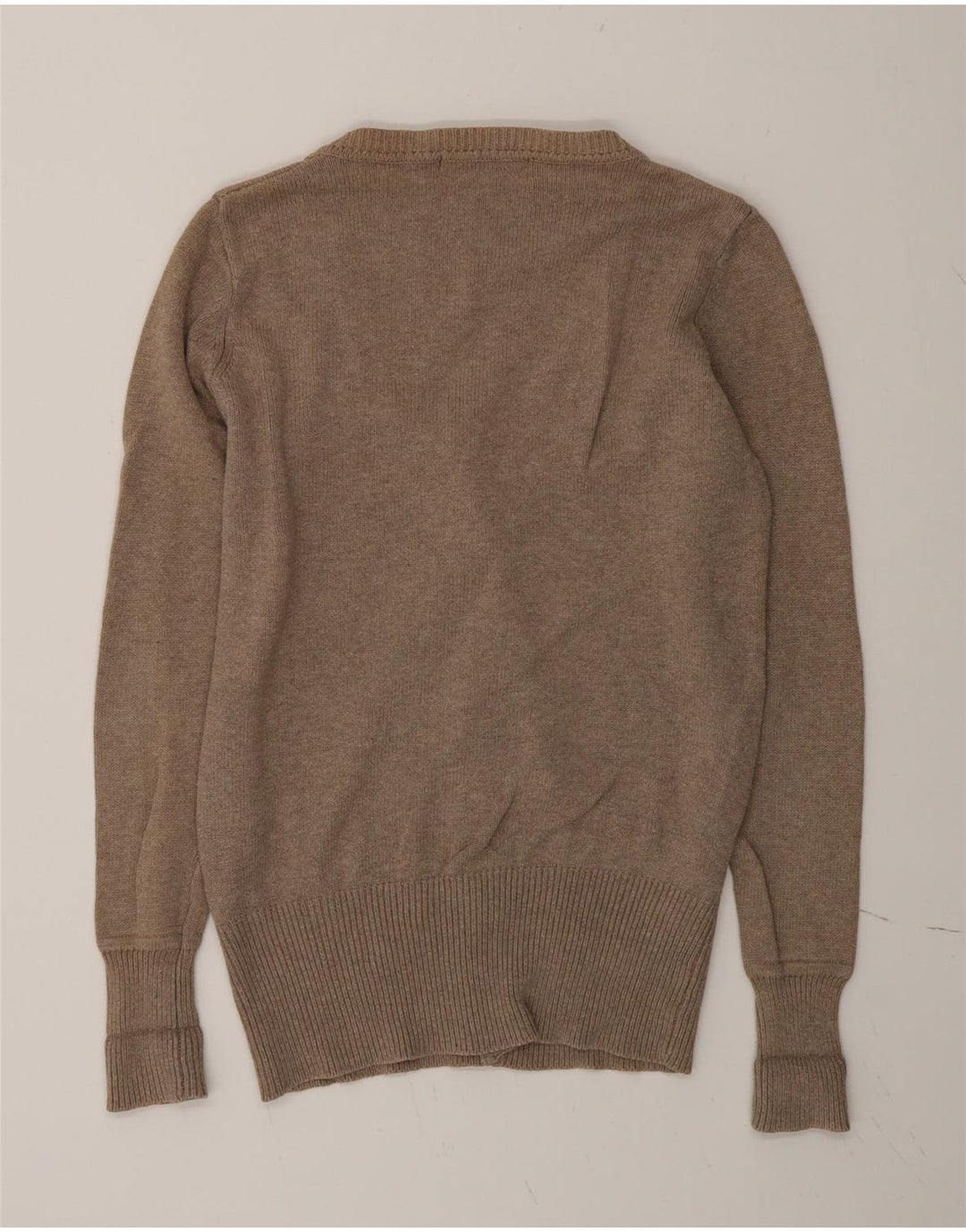 Zara Mujer Cárdigan Suéter UK 46 Grande Gris Algodón