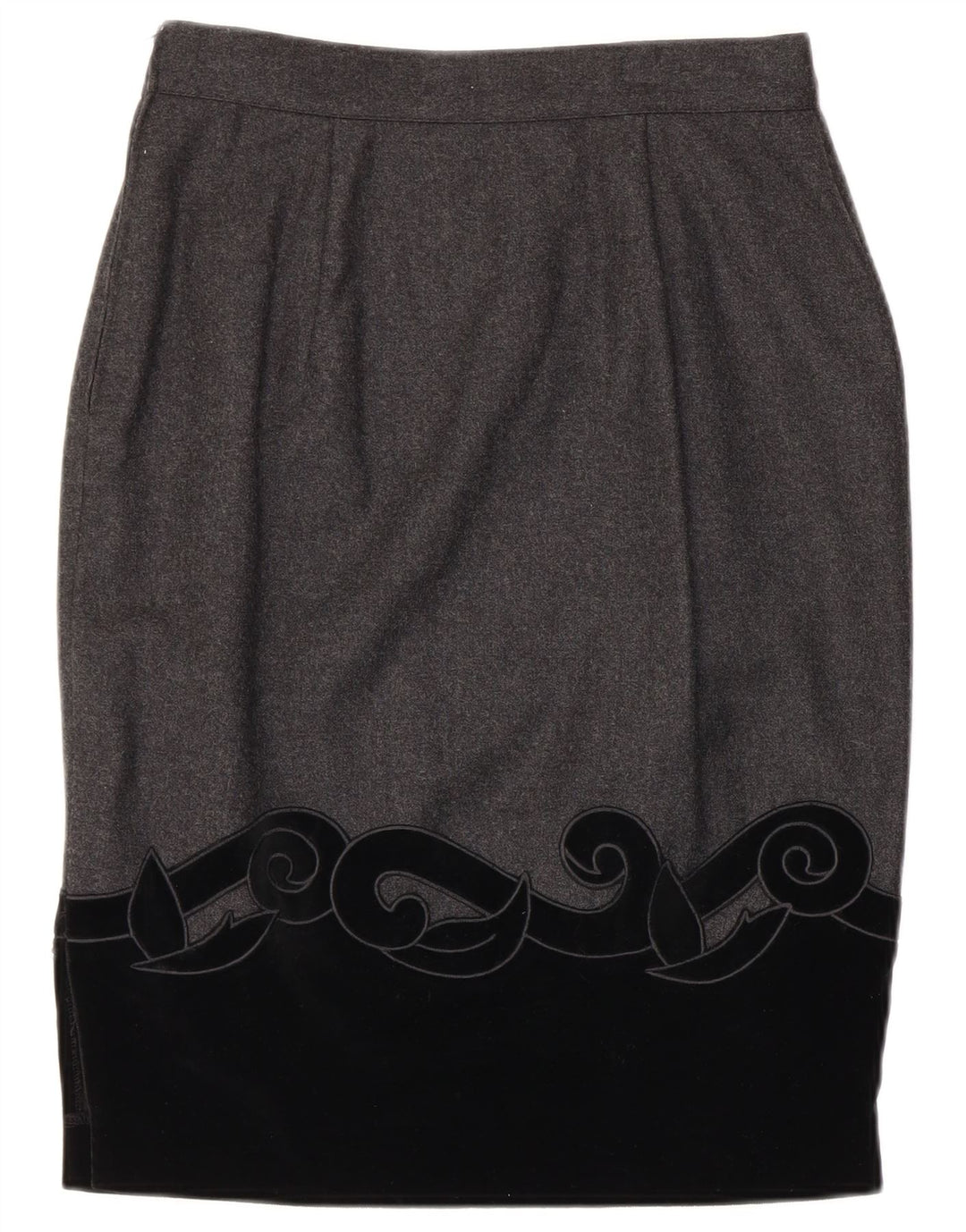 BLUMODE Falda lápiz para mujer IT 44 Medium W28 Bloque de color gris