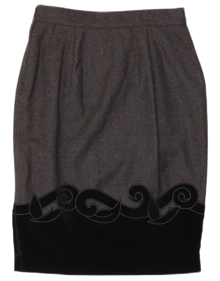 BLUMODE Falda lápiz para mujer IT 44 Medium W28 Bloque de color gris