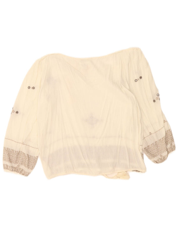 Polo Ralph Lauren Blusa de manga 3/4 para mujer UK 6 XS Blanco Floral