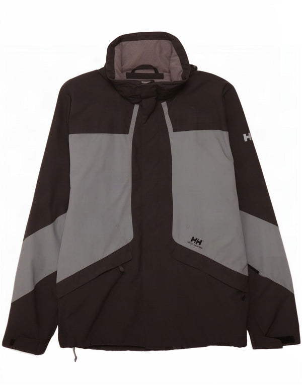 Helly Hansen Chaqueta impermeable para hombre UK 38 Medium Black Colourblock Nylon