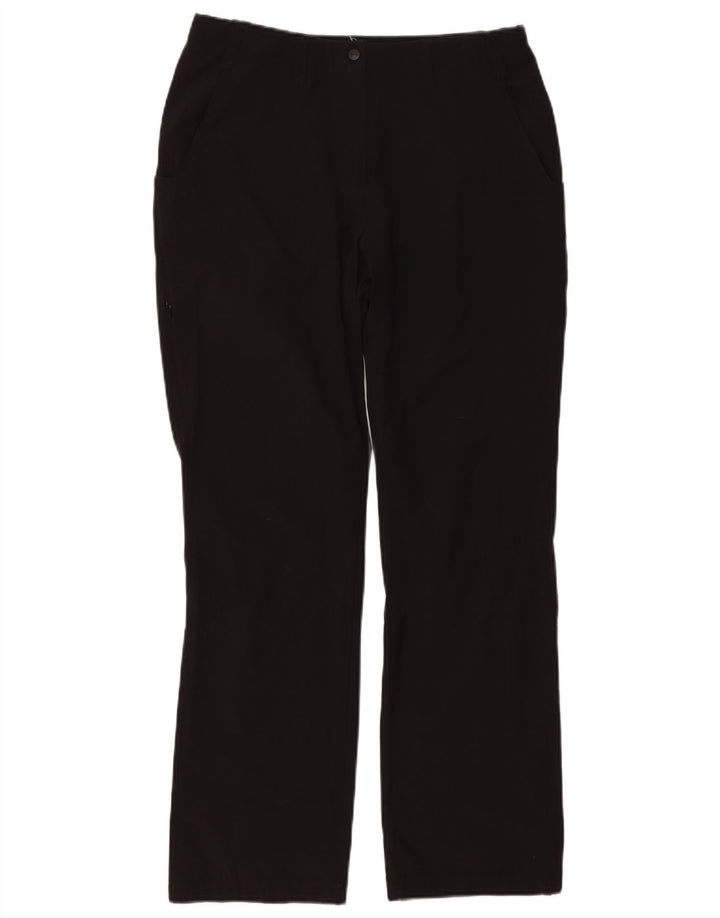 ROHAN Pantalones chinos rectos para mujer UK 12 Medium W30 L30 Poliamida negra