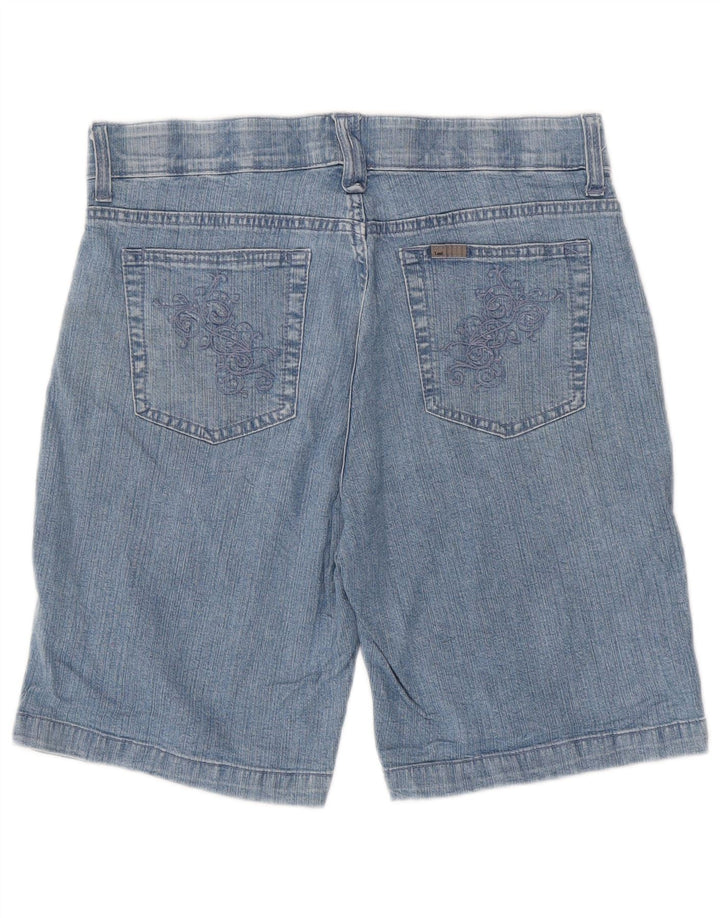 LEE Pantalones cortos de mezclilla para mujer US 10 grande W32 algodón azul