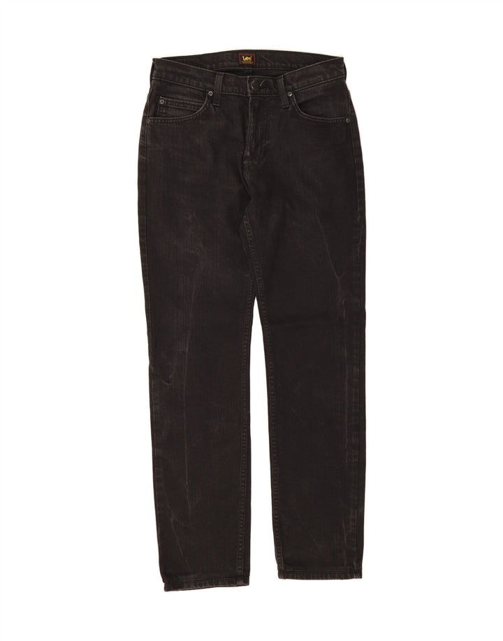 LEE Womens Rider Straight Jeans W29 L29 Black Cotton Vintage Lee and Second-Hand Lee from Messina Hembry 