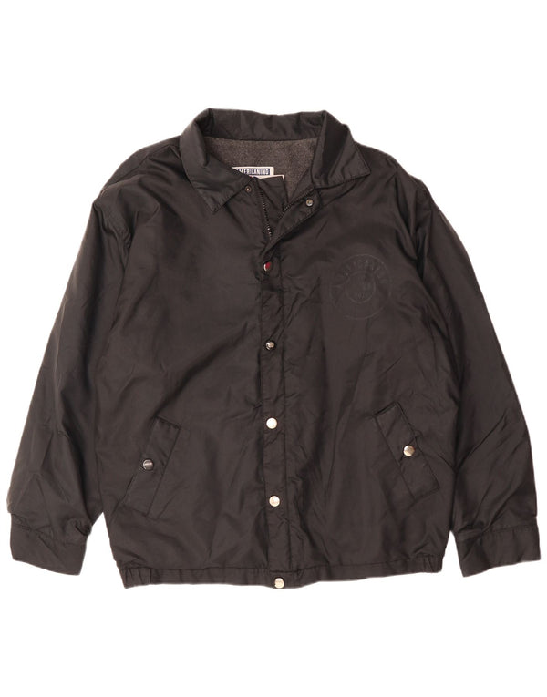 Americanino Chaqueta cortavientos para hombre Reino Unido 40 Grande Negro