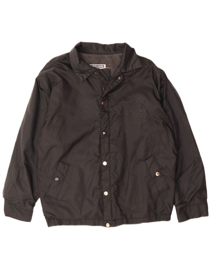 Americanino Chaqueta cortavientos para hombre Reino Unido 40 Grande Negro