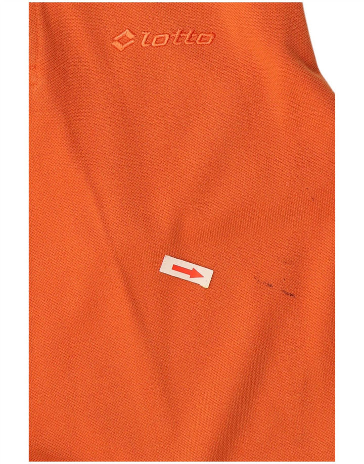 Polo Lotto Hombre Algodón Naranja Medio