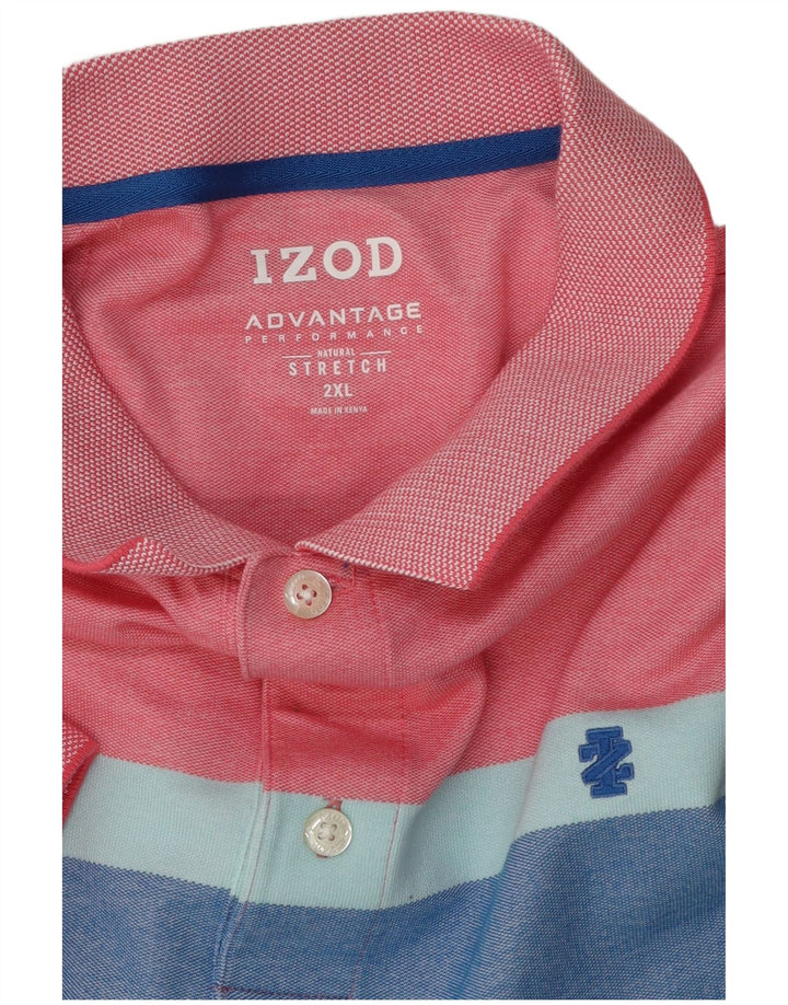 Izod Polo De Hombre 2XL Algodón Colorblock Multicolor