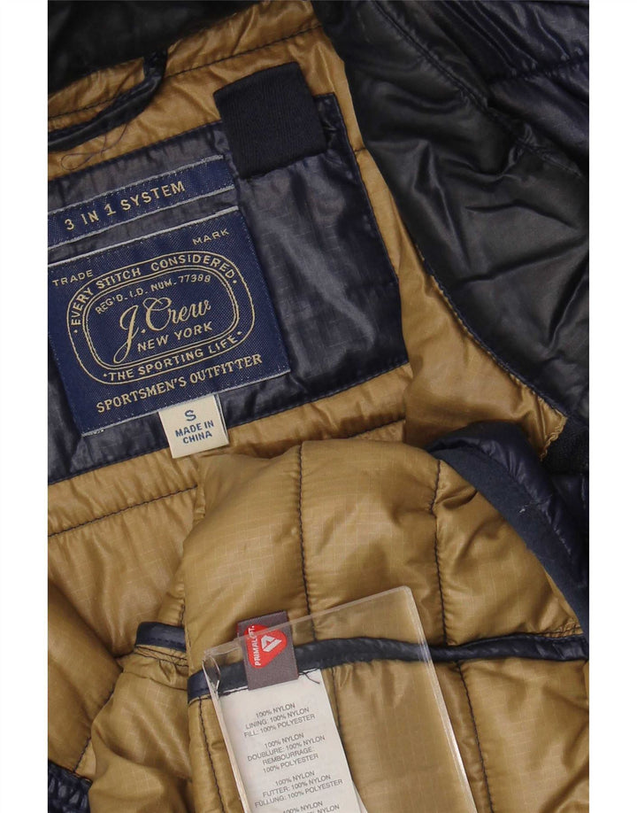 J. Crew Chaleco acolchado para hombre UK 36 Small Azul marino Nylon