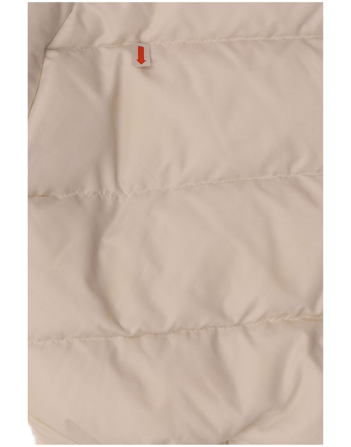 MONCLER Chaqueta acolchada con capucha para niña 5-6 años Nylon blanco