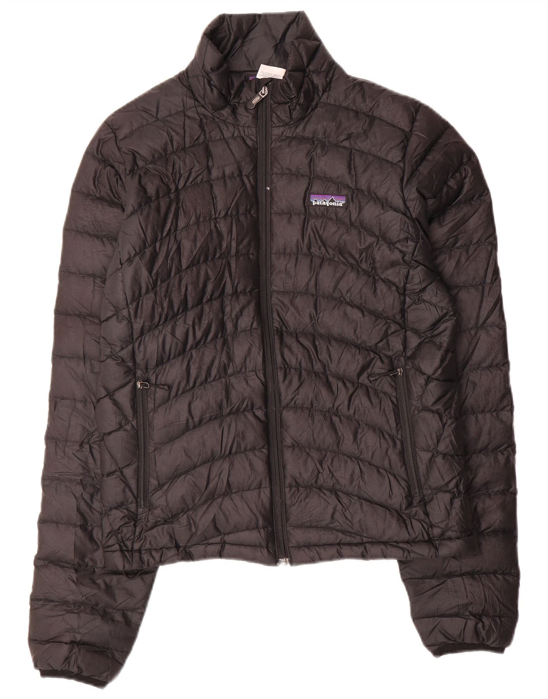 PATAGONIA Chaqueta Acolchada Mujer UK 44 Mediana Negro Poliéster