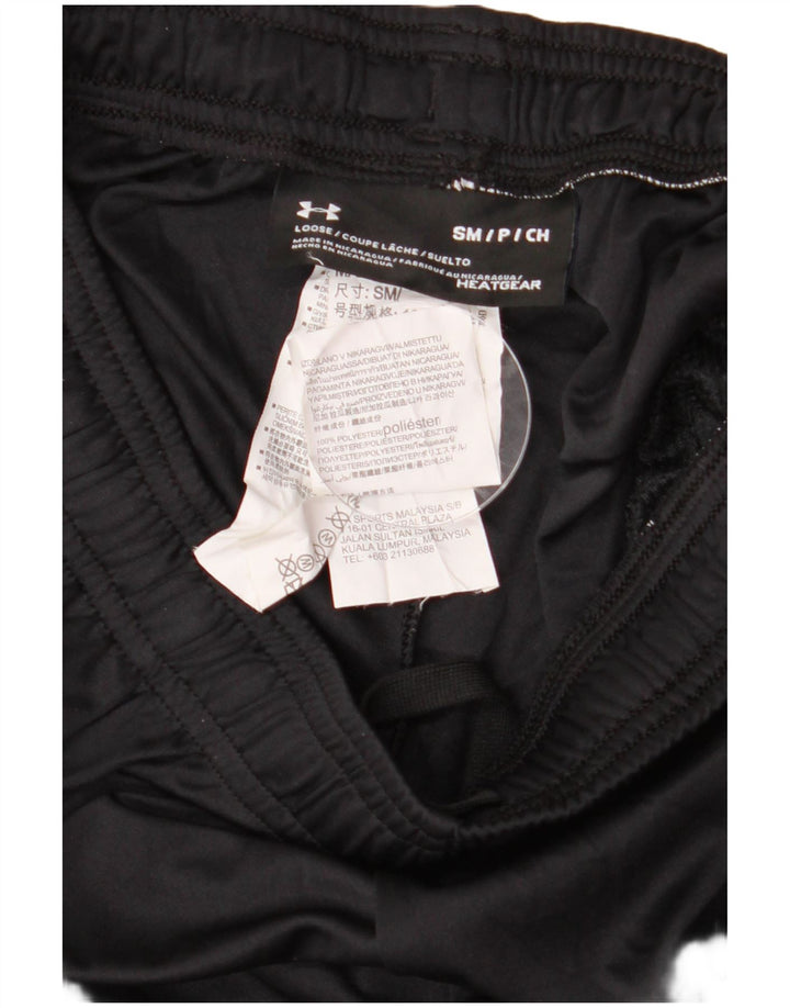 UNDER ARMOUR Pantalones cortos deportivos con estampado Heat Gear para hombre, poliéster negro pequeño