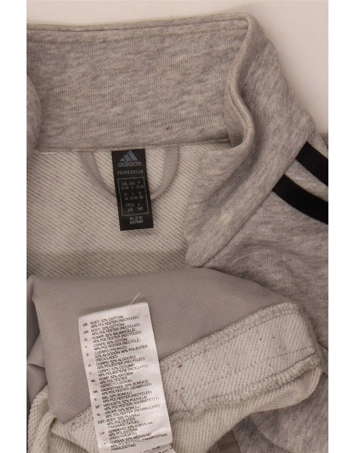 Adidas - Chándal para niño, chaqueta superior, 13-14 años, algodón gris