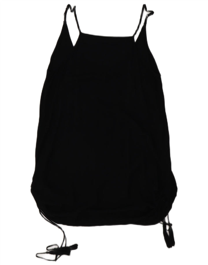 HARLEY Cami Top para mujer UK 10 Small Black Rayon