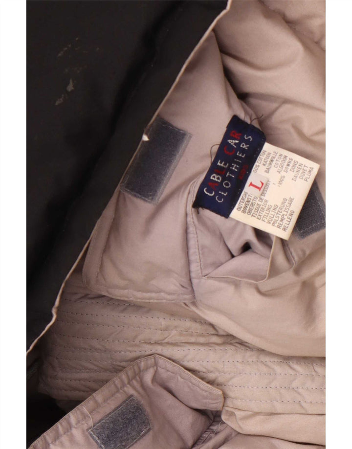 Cable Car Clothiers Mens Reversible Padded Jacket UK 40 Large Grey