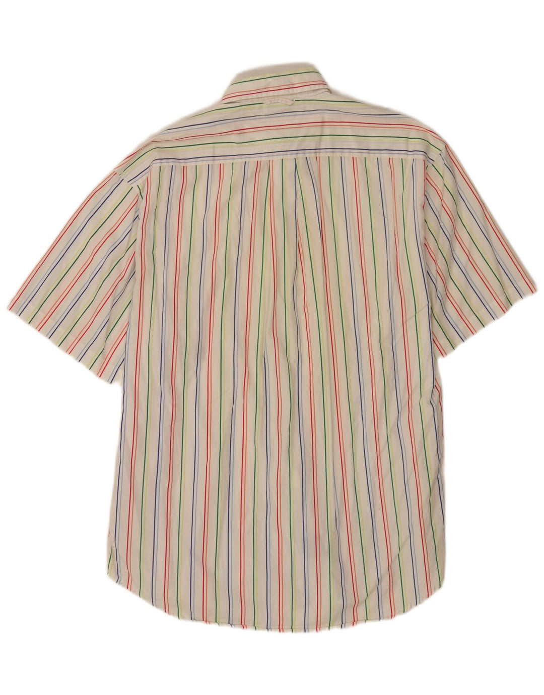 Tommy Hilfiger Camisa Regular Fit De Manga Corta Para Hombre Rayas Blancas Medianas