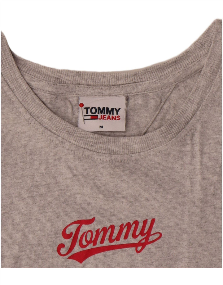 Tommy Hilfiger Camiseta gráfica para hombre Top Algodón gris medio