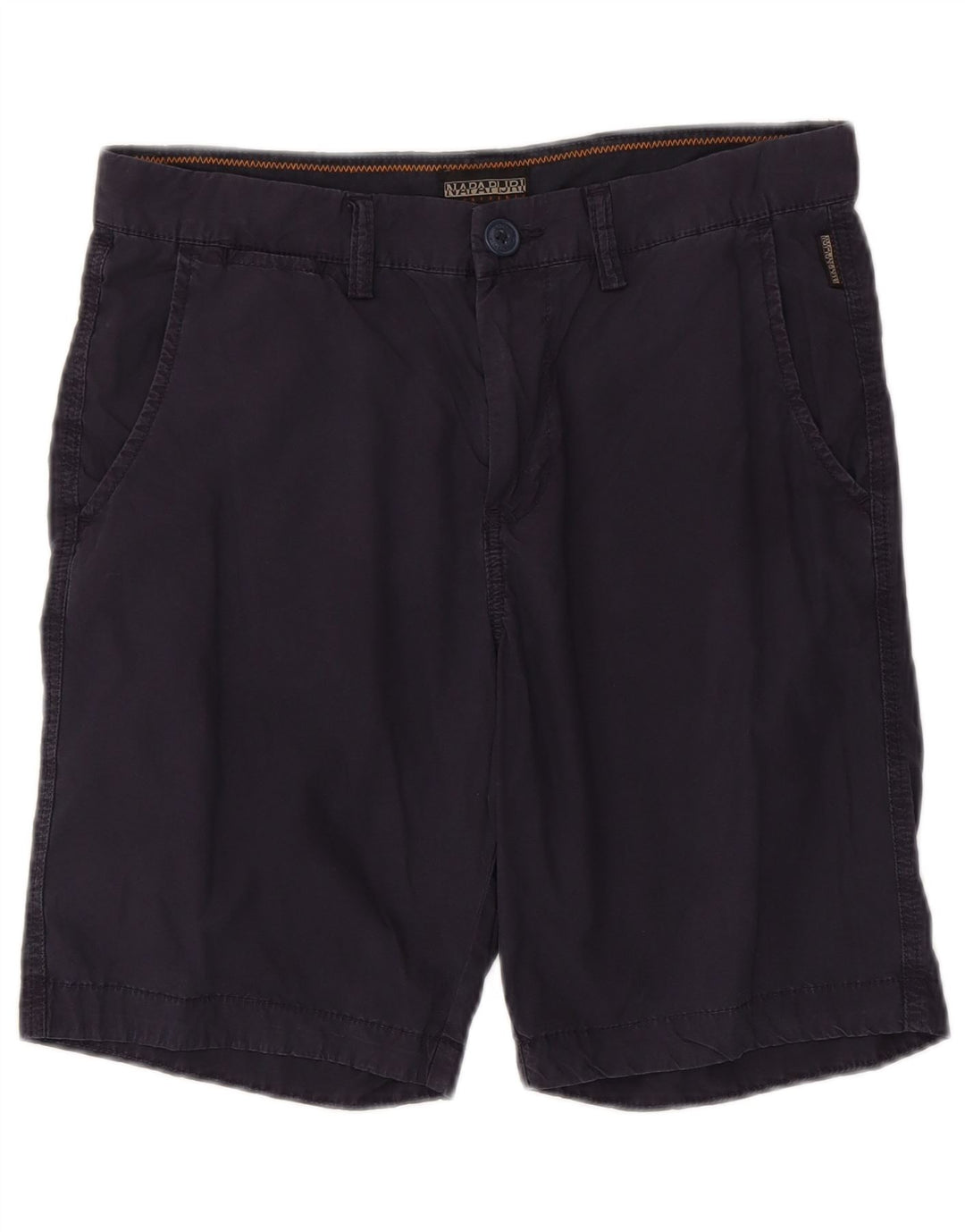 Napapijri Pantalones cortos chinos para hombre W31 Medium Azul marino Algodón