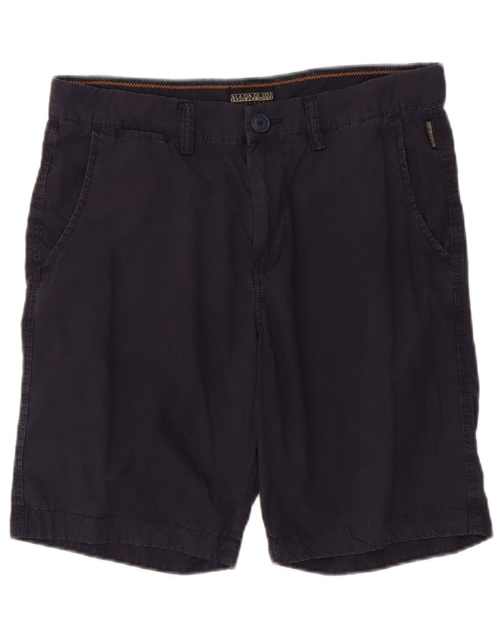 Napapijri Pantalones cortos chinos para hombre W31 Medium Azul marino Algodón