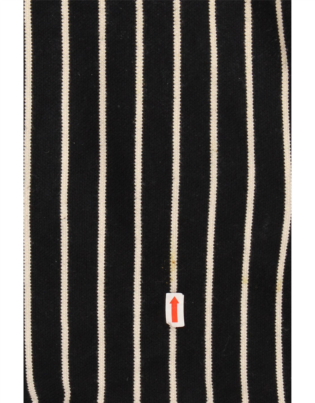 LAURA ASHLEY Top para mujer manga 3/4 UK 40 XL Algodón a rayas negro