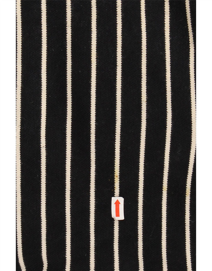 LAURA ASHLEY Top para mujer manga 3/4 UK 40 XL Algodón a rayas negro