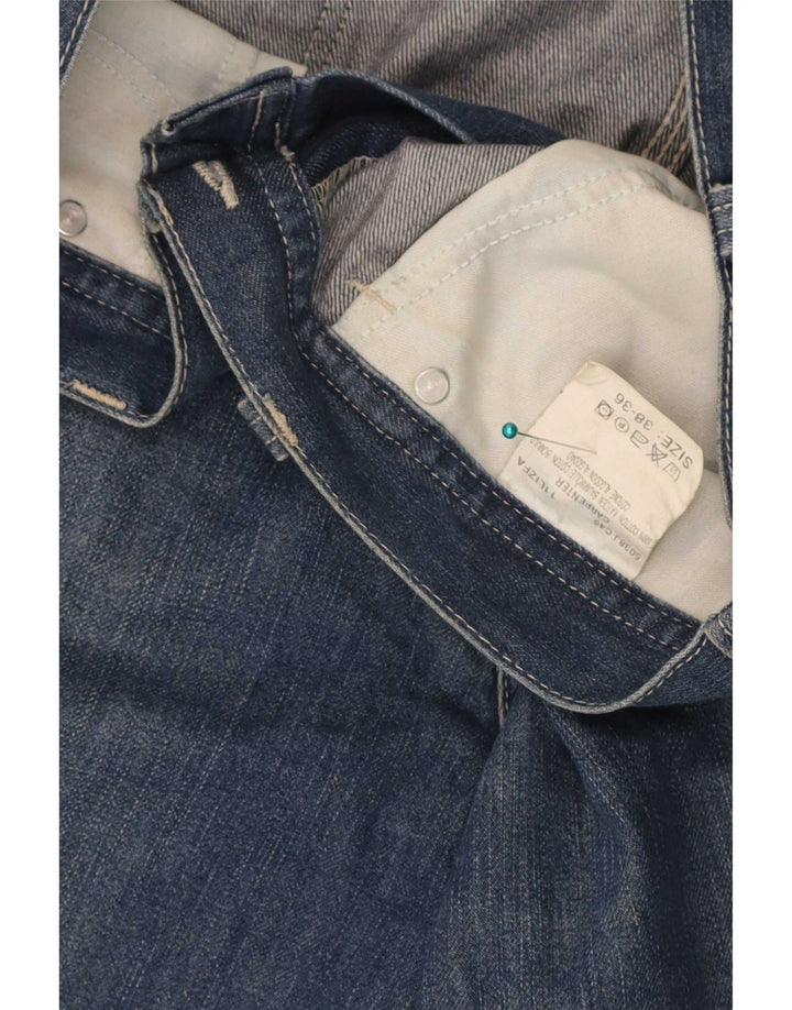 Lee Mens Cargo Denim Shorts W38 XL Algodón Azul