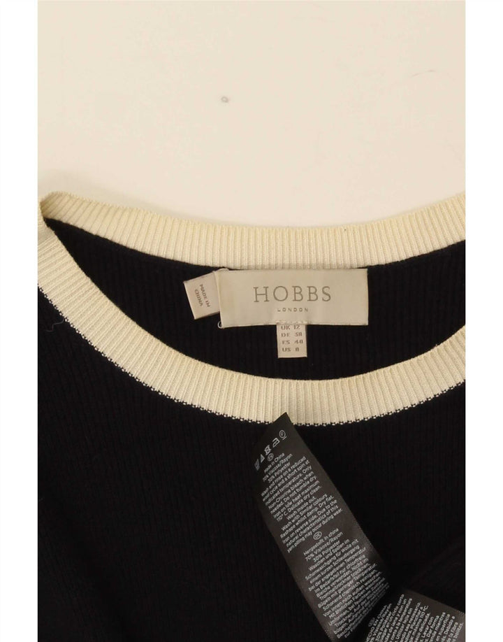 Hobbs Vestido tipo jersey para mujer UK 12 Medium Azul marino Rayón
